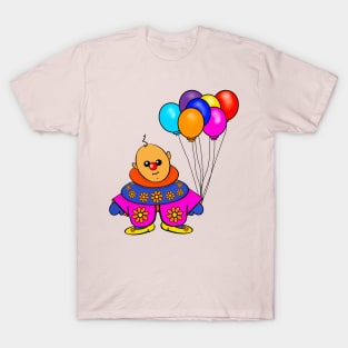 Circus Clown with Balloons T-Shirt